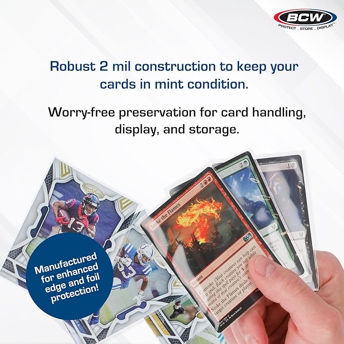 BCW Standard Penny Sleeves – 500 Count | 2-5/8" x 3-5/8" Crystal Clear - Image 4