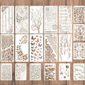 19 Pcs Stencils for Crafts Reusable, Journaling Stencils, Music Sheet, by Unknown