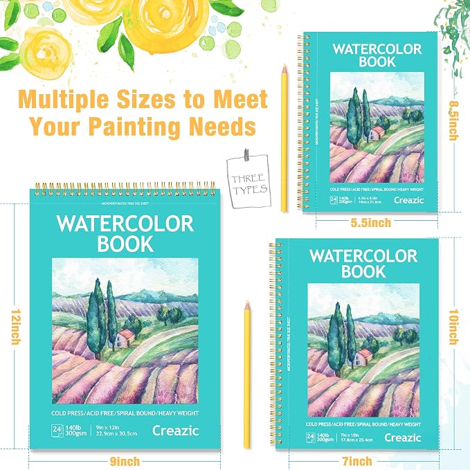 Watercolor Paper Pad, Spiral - Image 7