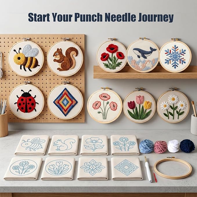 AohaiNova Punch Needle Kits for Adults Beginner, Punch Needle Starter Kit Easy - Image 7