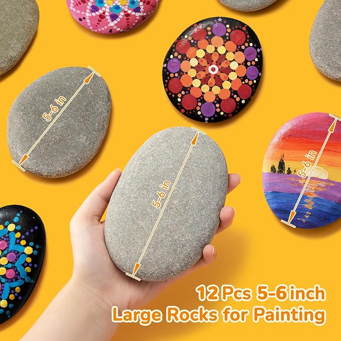 Simetufy 12Pcs 5-6 Inch Extra Large Rocks - Image 3