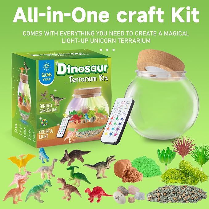 JOYEEMAX Dinosaur Light-Up Terrarium Kit - Image 2