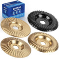 BLEKOO 4PC Angle Grinder Wood Carving Disc Set, by Blekoo