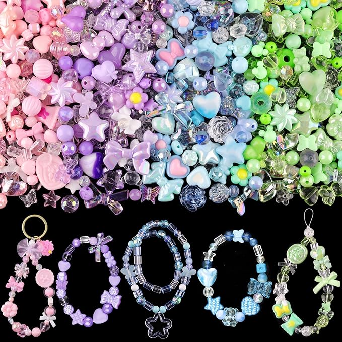 210-270PCS TINKRSTUFF Assorted Acrylic Beads by TINKRSTUFF