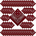 100 Pack Bandanas Unisex Paisley Bandanas Bulk Multi Purpose Cowboy Head Wrap by Handepo