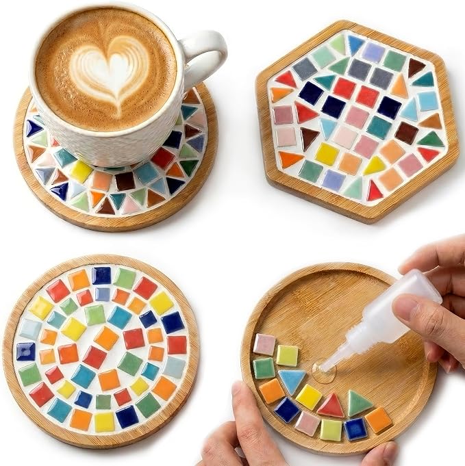Nuyoach DIY Mosaic Coaster Kits by Nuyoach