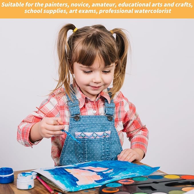 150 Sheets Cotton Watercolor Paper Pad-230GSM Art Paper-9 x 12 inch Painting & - Image 7