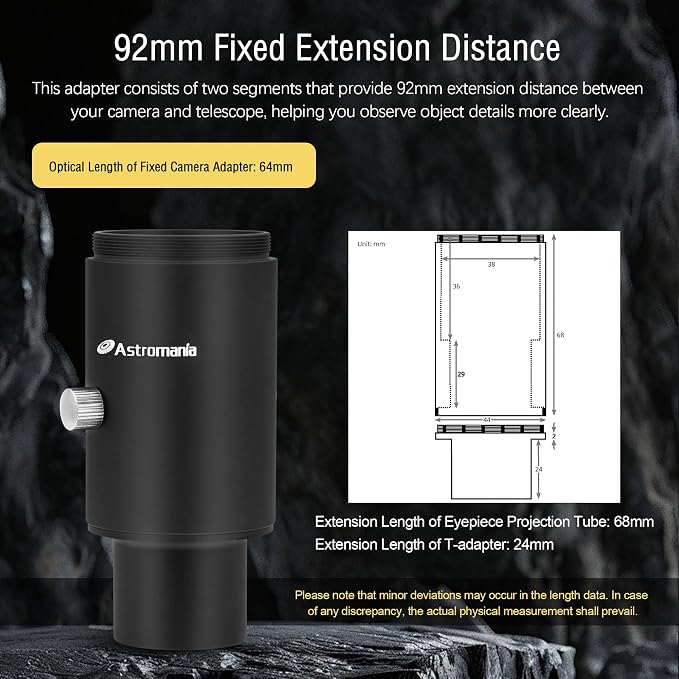Astromania Telescope Fixed Photo Camera Adapter - Image 6