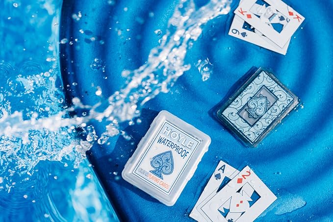 Hoyle Waterproof Clear Plastic Playing Cards 1 Deck Outdoor Pool | Flexible - Image 7