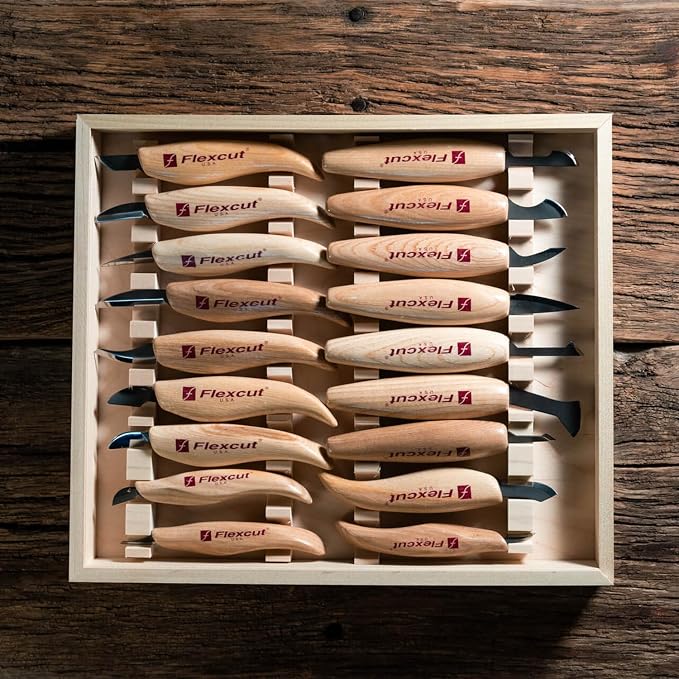 Flexcut Wood Carving Knives | Deluxe 18-Piece Knife Wood Carving Set | - Image 3