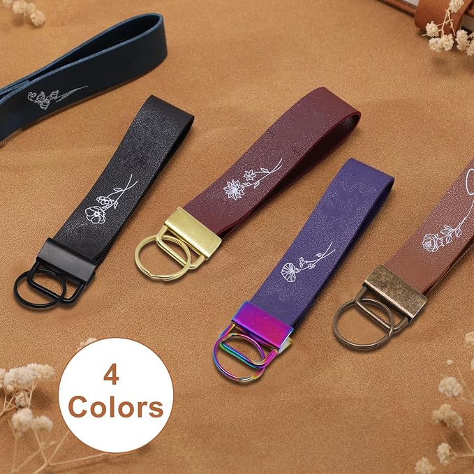 Key Fob Hardware Set, Key Lanyard, Keychain Making Kit Crafts DIY Supplies - Image 6