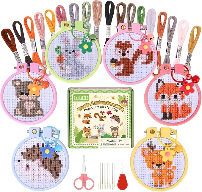 Caydo 6 Pieces Cross Stitch Kit by Caydo