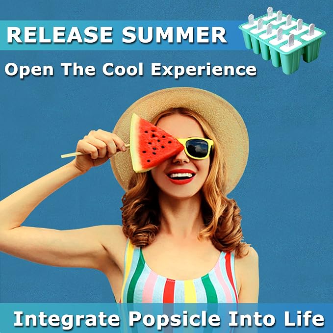 Silicone Popsicle Molds 10-cavity, DIY Ice Pop Mold - Image 2