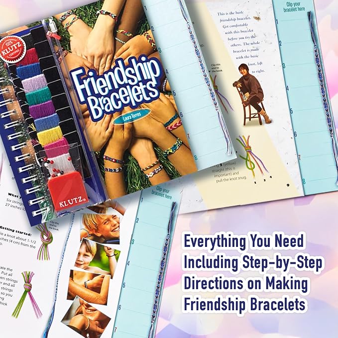 Klutz Craft Books Set, Friendship Bracelets and Cat's Cradle String Figures - Image 2