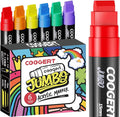 Coogert 6 Rainbow Colors Jumbo Poster Markers, 15MM Thick Permanent Acrylic by CoogertPaintPens