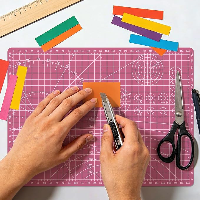 Sewing Cutting Mat 12in x 9in, Small Self Healing Cutting Board A4 Rotary - Image 7