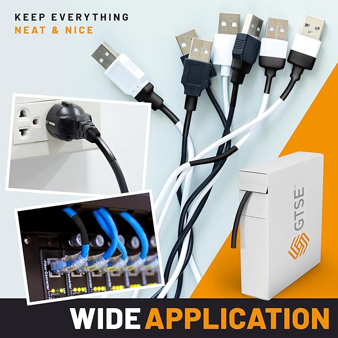 GTSE 1/8 Inch Heat Shrink Tubing, 36 Ft Mini Reel – Black, UL Listed, 2:1 Ratio, Flexible Cable Sleeving – Flame Retardant Polyolefin for Electrical Insulation, Repairs, Wire & Connector Wrap