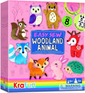 KRAFUN Woodland Animal Sewing Kit by FunCreativeArtsCraftKits