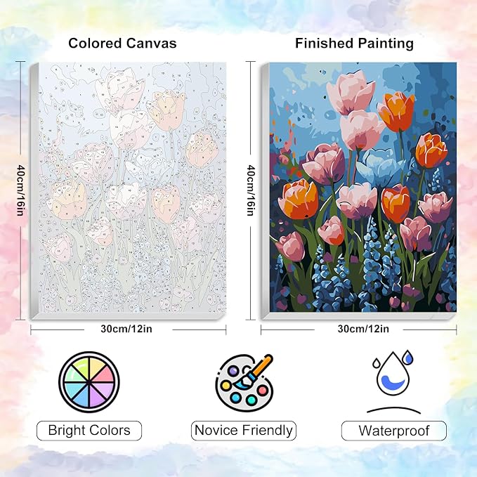 Yezavesu Framed Paint by Numbers Kit - Image 3