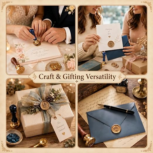 KAINSY Custom Wax Seal Stamp Kit, Personalized Gift - Image 5