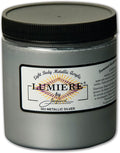 Jacquard Lumiere 8oz Fabric Paint Metallic Silver by Jacquard