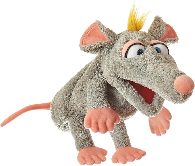 Living Puppets 12-Inch Grey Mouse Hand Puppet by PlayfulMinds-Toys