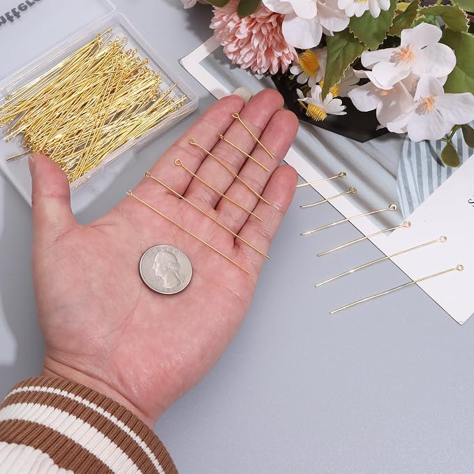 400 PCS 30mm 50mm 70mm Mixed Length Eye Pins - Image 4