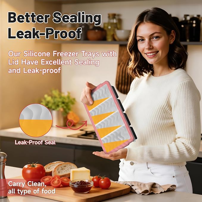 3-Pack Silicone Freezer Trays - Image 3