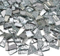 LITMIND 1.1LB Silver Mixed Irregular Glass Scraps Mosaic Tiles by LITMIND
