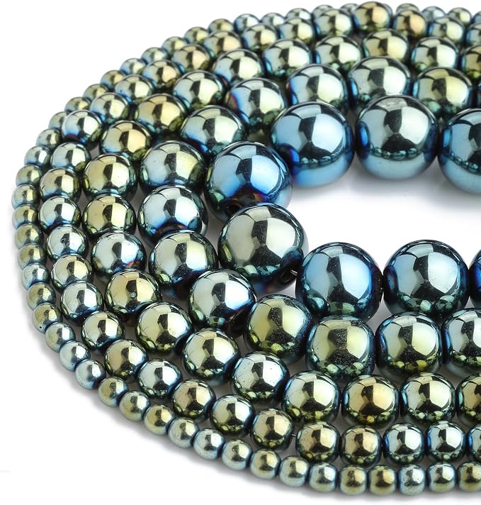Zenkeeper About 180 Pcs Green Hematite Beads - Image 3