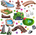 U-Zimikee 45 Pcs Resin Mini Garden Accessories by U-Zimikee