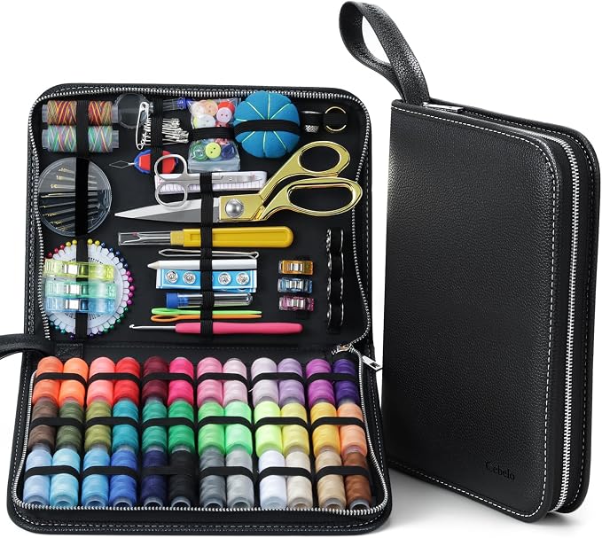 Cebelo Large Sewing Kit for Adults: 232Pcs Sewing Supplies for Hand Mending by Cebelo