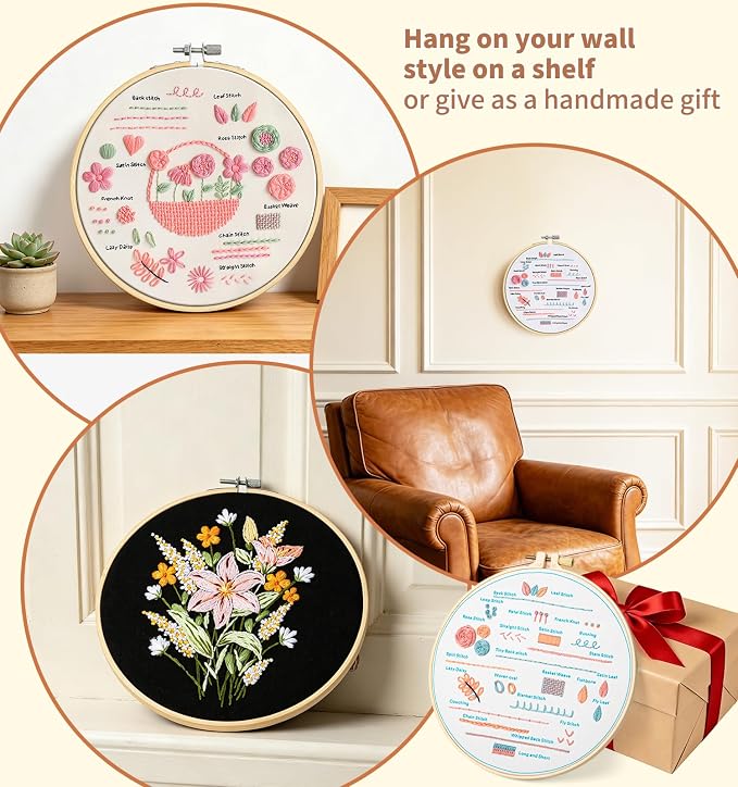 pindda Embroidery Kit for Beginners Adults, - Image 7