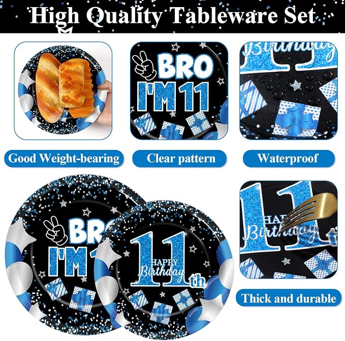 Qyeahkj 100 Pcs 11th Birthday Decorations - Image 3