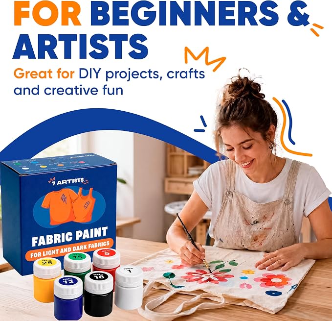 Fabric Paint Set for Clothes 6 Colors – Permanent Textile Paint for T-Shirts - Image 7