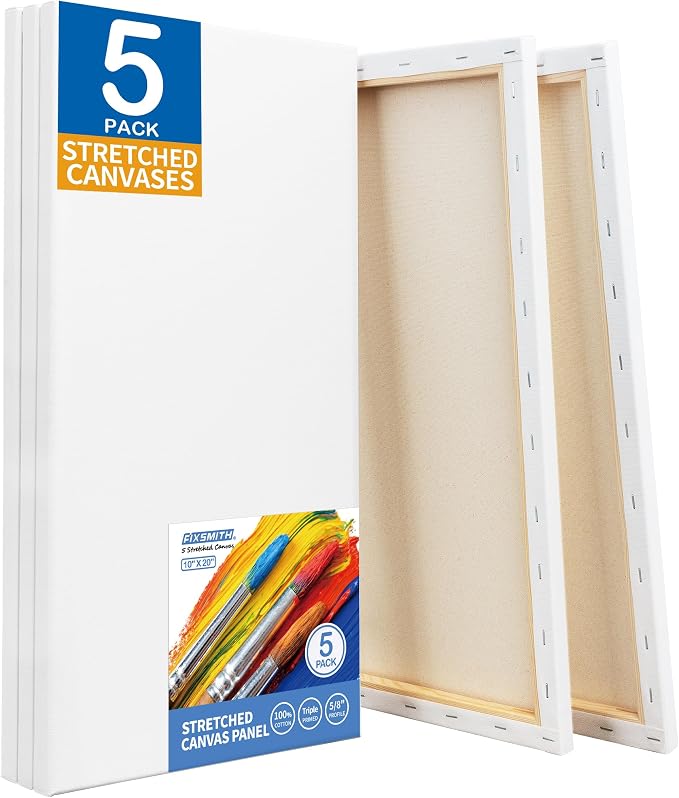 FIXSMITH Stretched White Blank Canvas by FIXSMITH