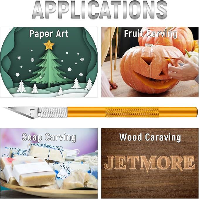 Jetmore 10 Pack Exacto Knife Set, Precision Craft and Hobby Knife - Image 6