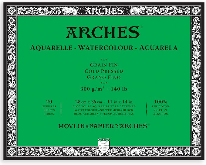 Arches Watercolor Paper Block, Cold Press, 140 Pound - Image 2