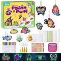JMMICO 81 PCS 3D Art Paint & Puff Set, Mess-Free Crafts by JMMICO
