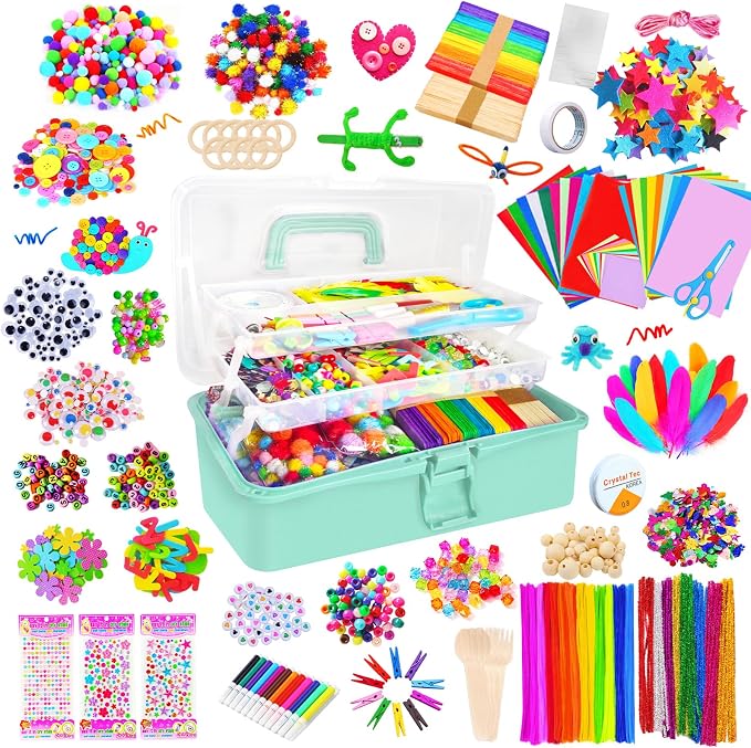 Itopstar 3000+ Kids Arts and Crafts Supplies by ArtandCraft
