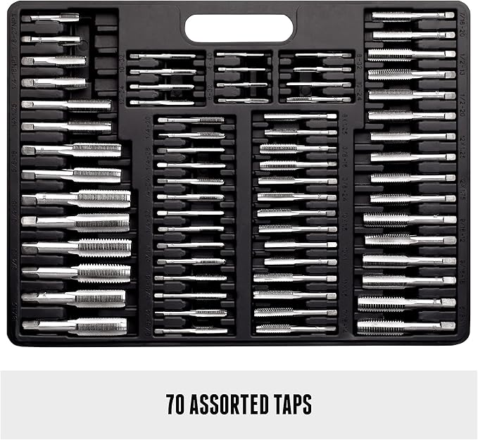 Segomo Tools Metric & SAE 261 Piece HSS Drill Thread Repair Kit & 110 Piece Tap & Die Tool Set Bundle - THREAD261-110SAE