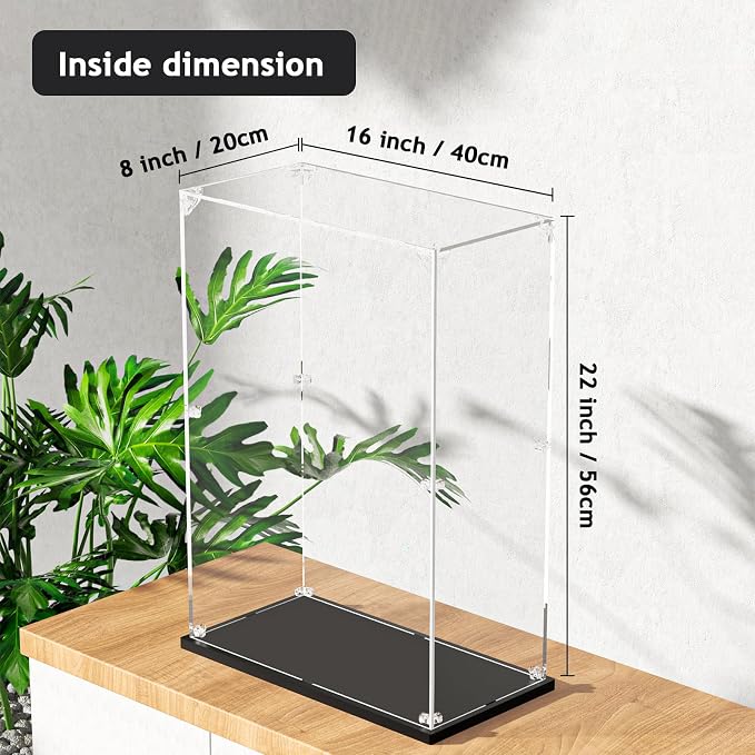Clear Acrylic Display Case, Self-Assemble Showcase - Image 5