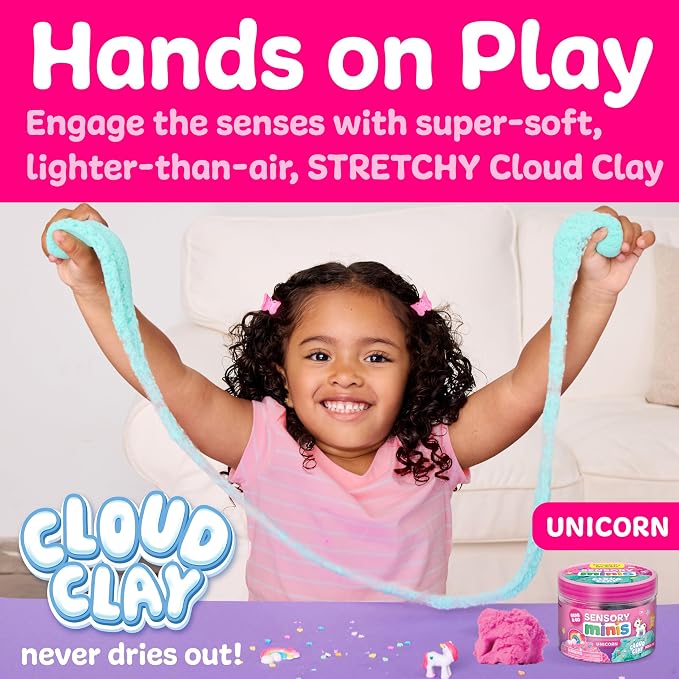 Creativity for Kids Sensory Minis Unicorn Kit | Cloud Clay Sensory Toy for Kids - Image 2