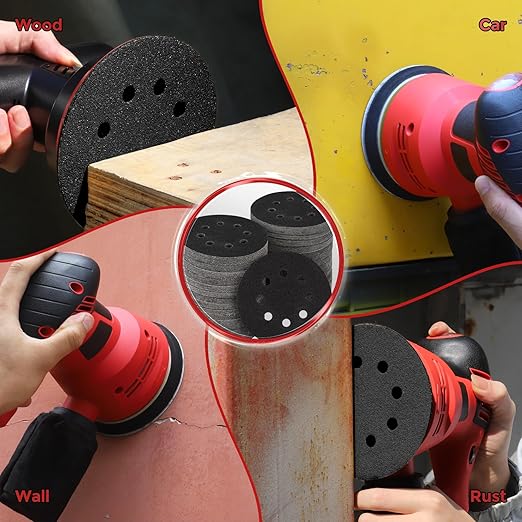 50PCS 5 inch Silicon Carbide Sanding Discs 10000 Grit, Wet Dry Orbital 5 Sander Hook and Loop Sandpaper Disc Ultra Fine Grit, Best for Metal,Automotive Precision Polishing