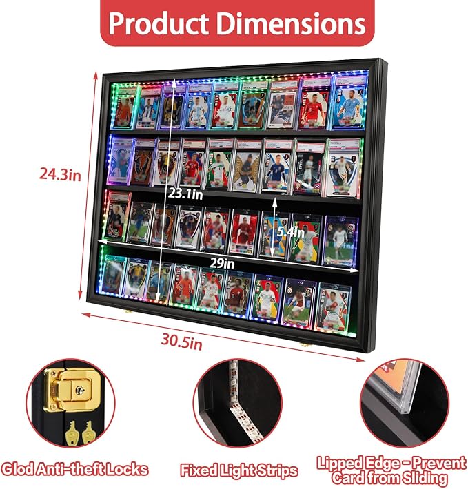 KCRasan 36 Graded Sports Card Display Case - Image 3