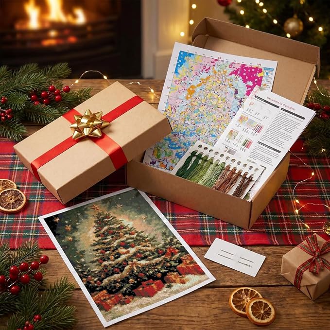Christmas Stamped Cross Stitch Kits - Image 9