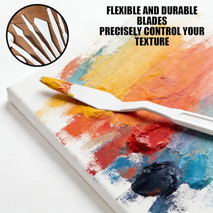 30-Piece Palette Knives, Flexible Art Tool, Stenciling Knife - Image 5