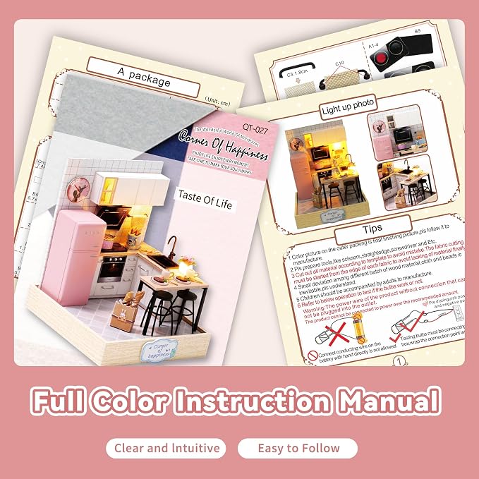 Flever Dollhouse Miniature DIY House Kit Creative Room - Image 6