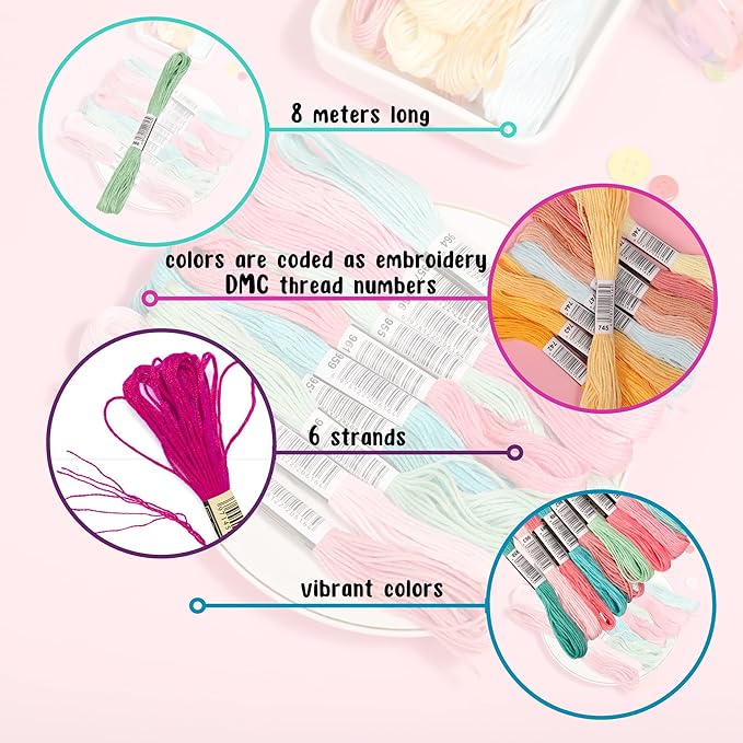 Athena’s Elements Embroidery Floss | Rainbow Thread - Image 3