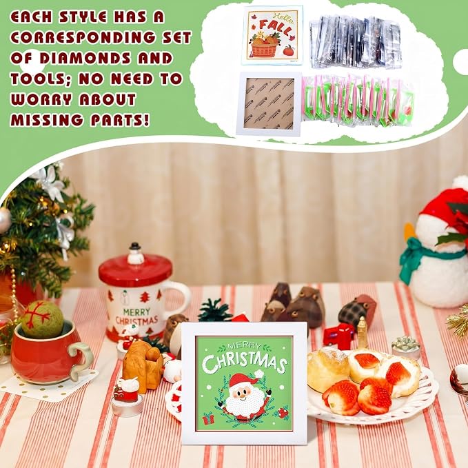 Trandraft 13 Pcs Summer Fall Seasonal Diamond Art Kits - Image 2